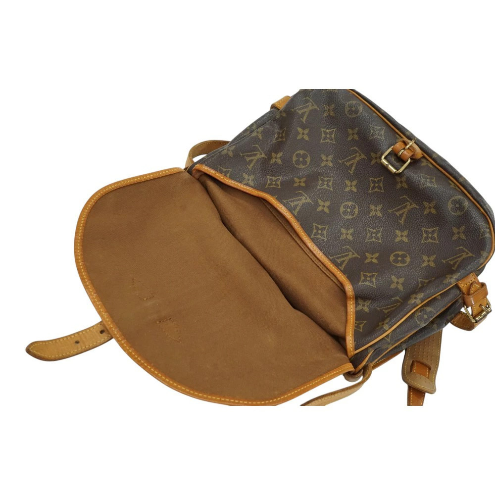 Louis Vuitton Saumur Shoulder Bag Monogram Brown